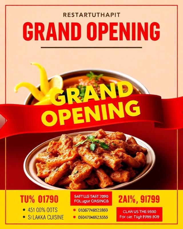Restaurant Grand Opening